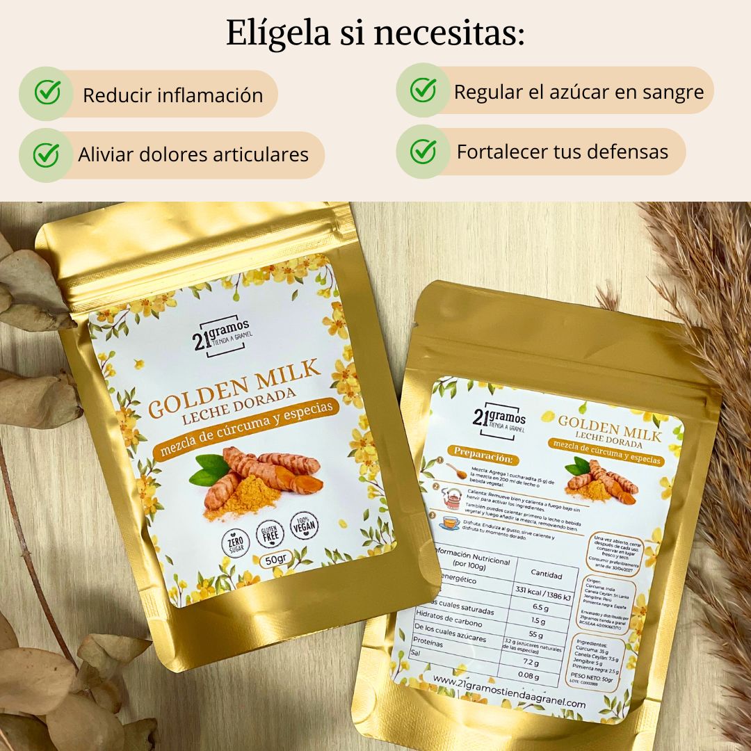 Golden Milk / Cúrcuma Latte / Leche Dorada