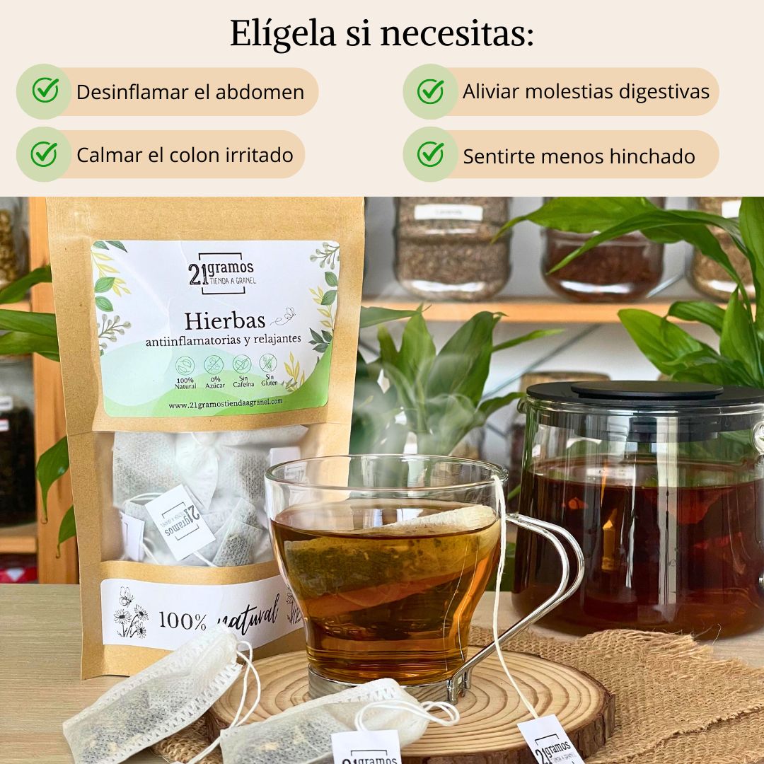 Infusión Hierbas antinflamatorias y relajantes