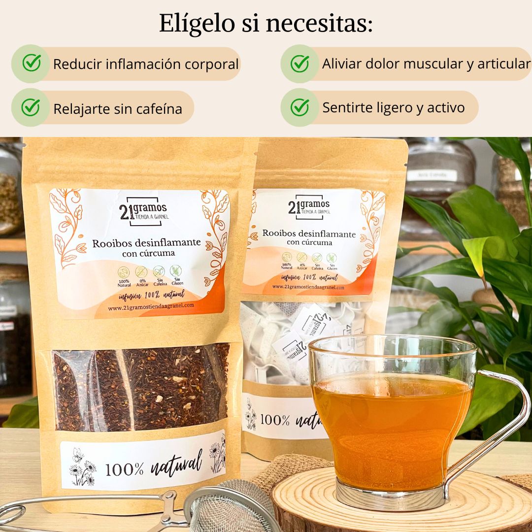 Rooibos desinflamante con cúrcuma