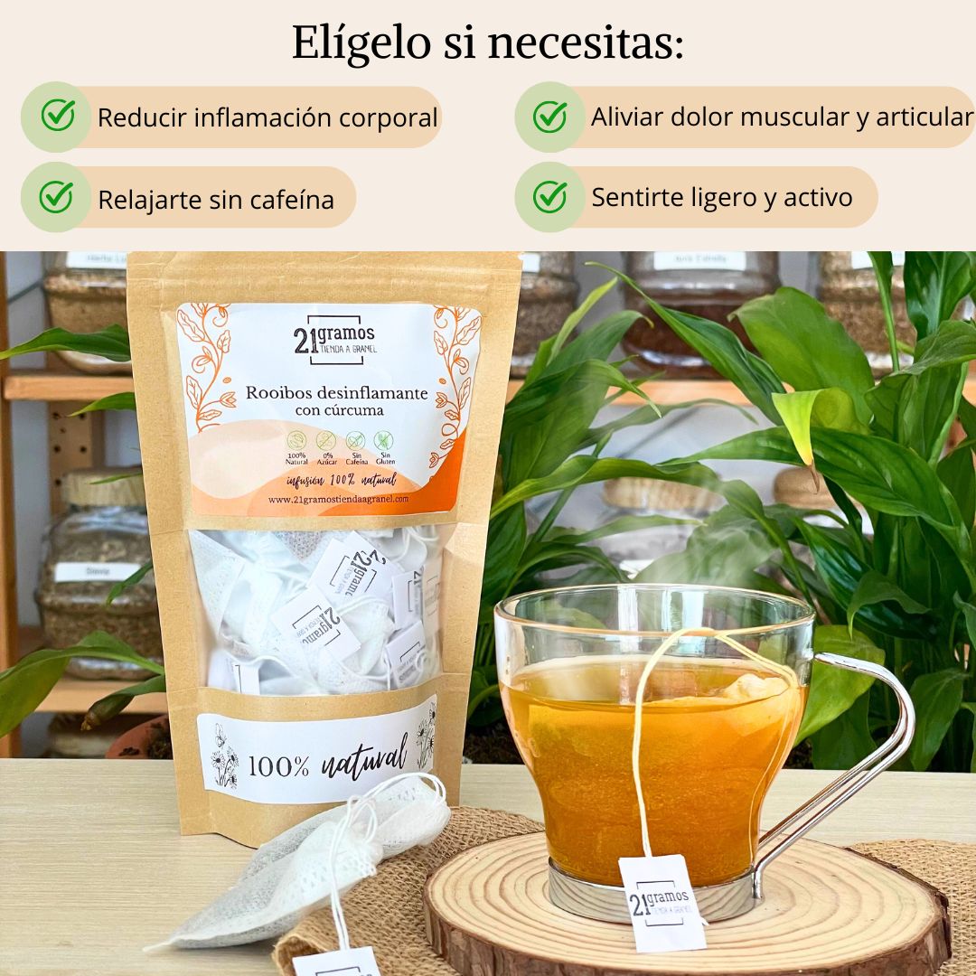 Rooibos desinflamante con cúrcuma