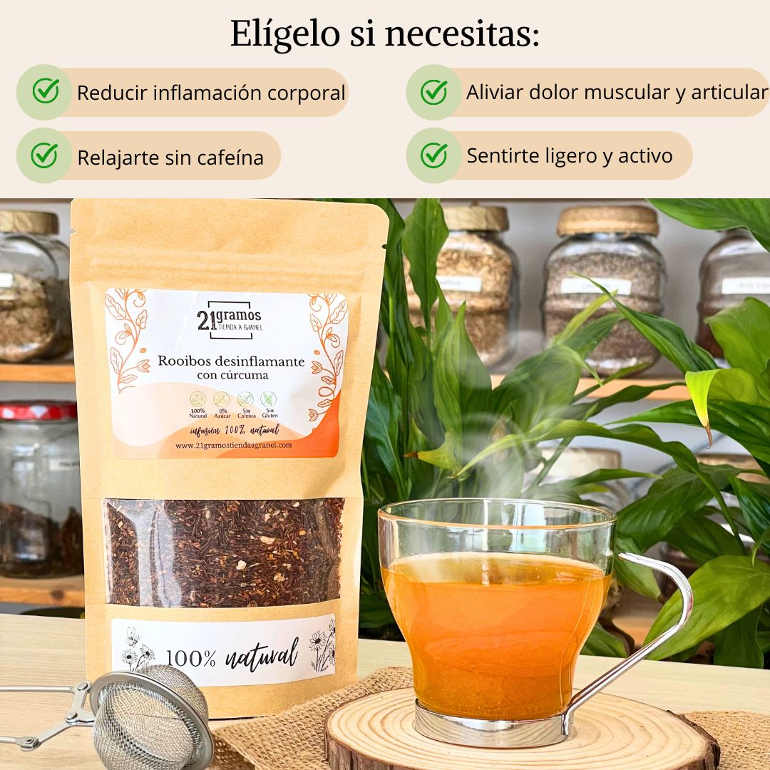 Rooibos desinflamante con cúrcuma