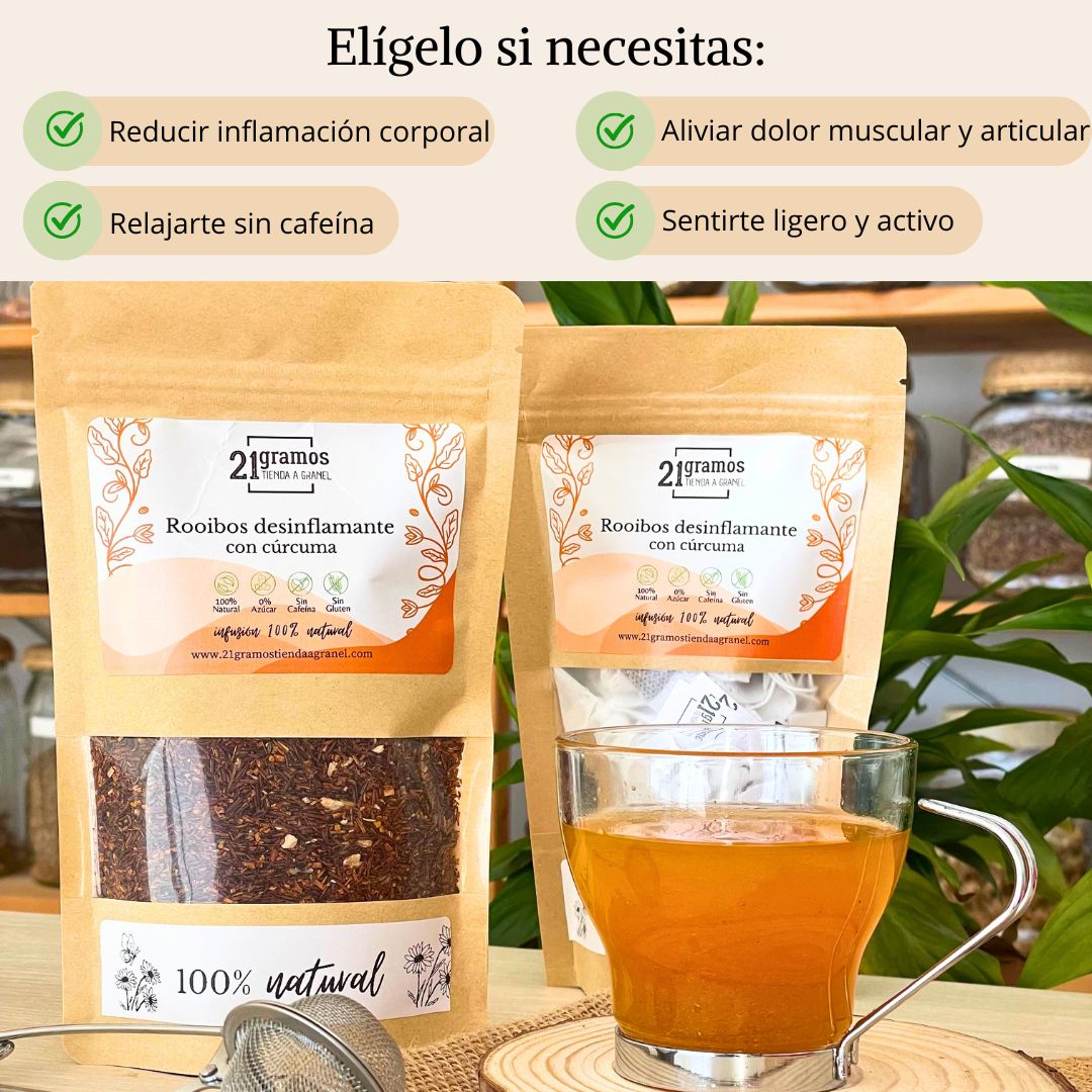 Rooibos desinflamante con cúrcuma