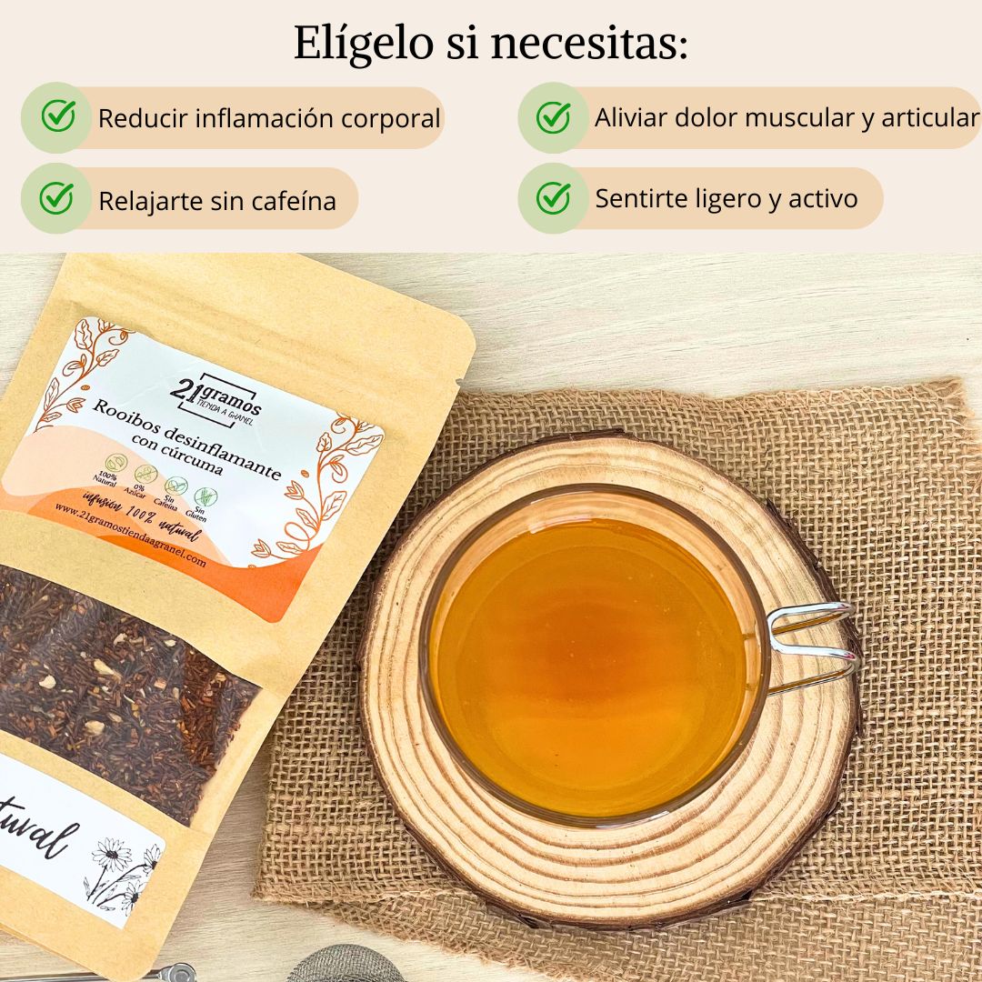 Rooibos desinflamante con cúrcuma
