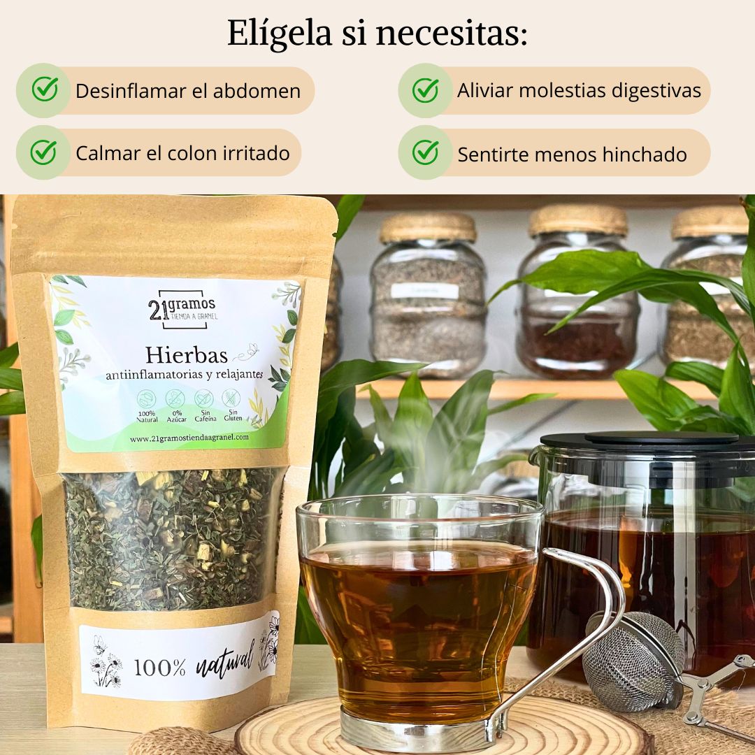 Infusión Hierbas antinflamatorias y relajantes