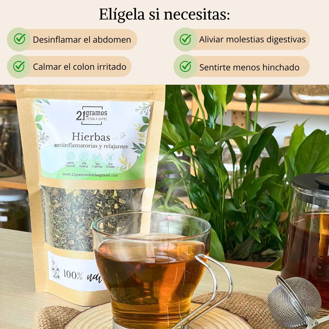 Infusión Hierbas antinflamatorias y relajantes