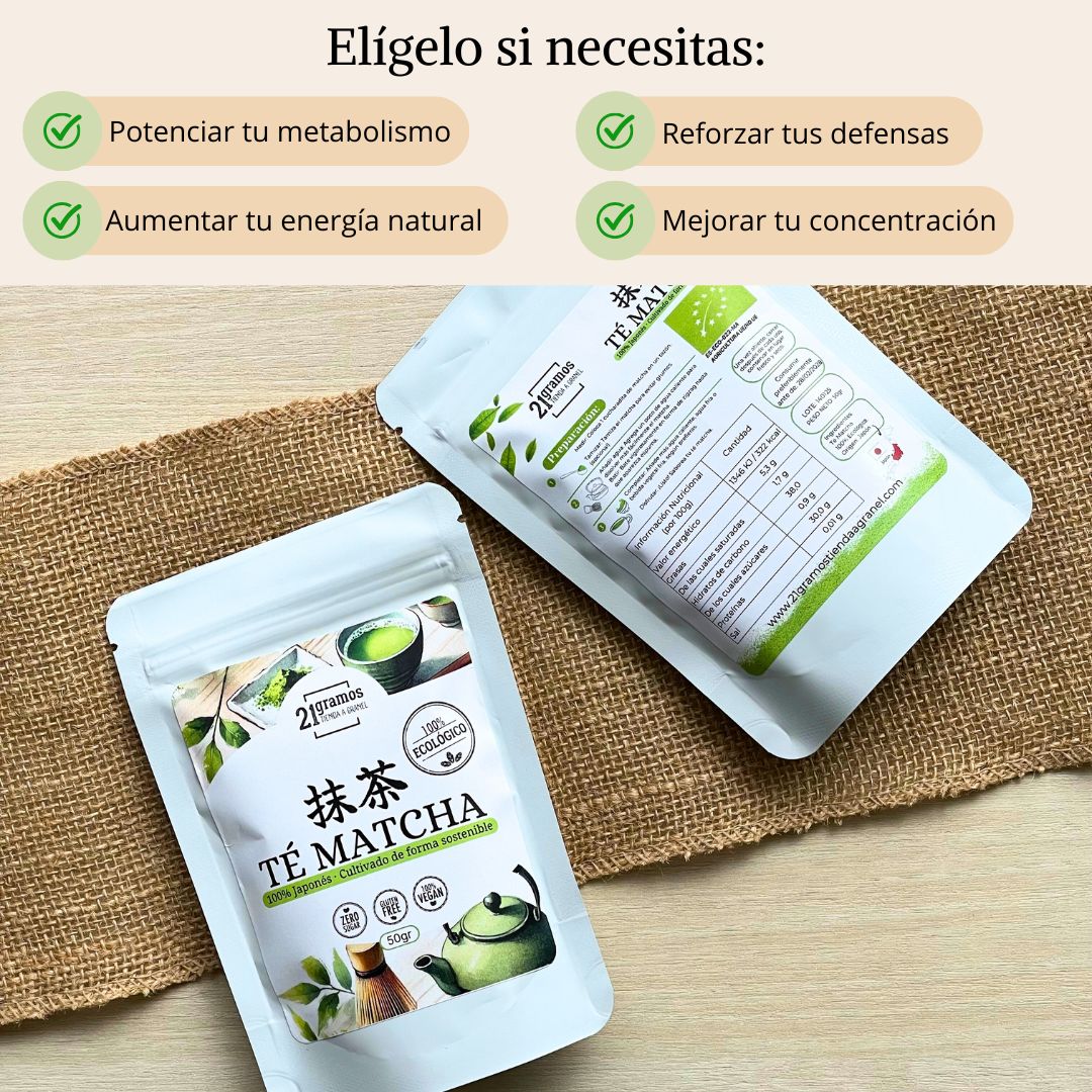 Té Matcha Ecológico 100% Japonés