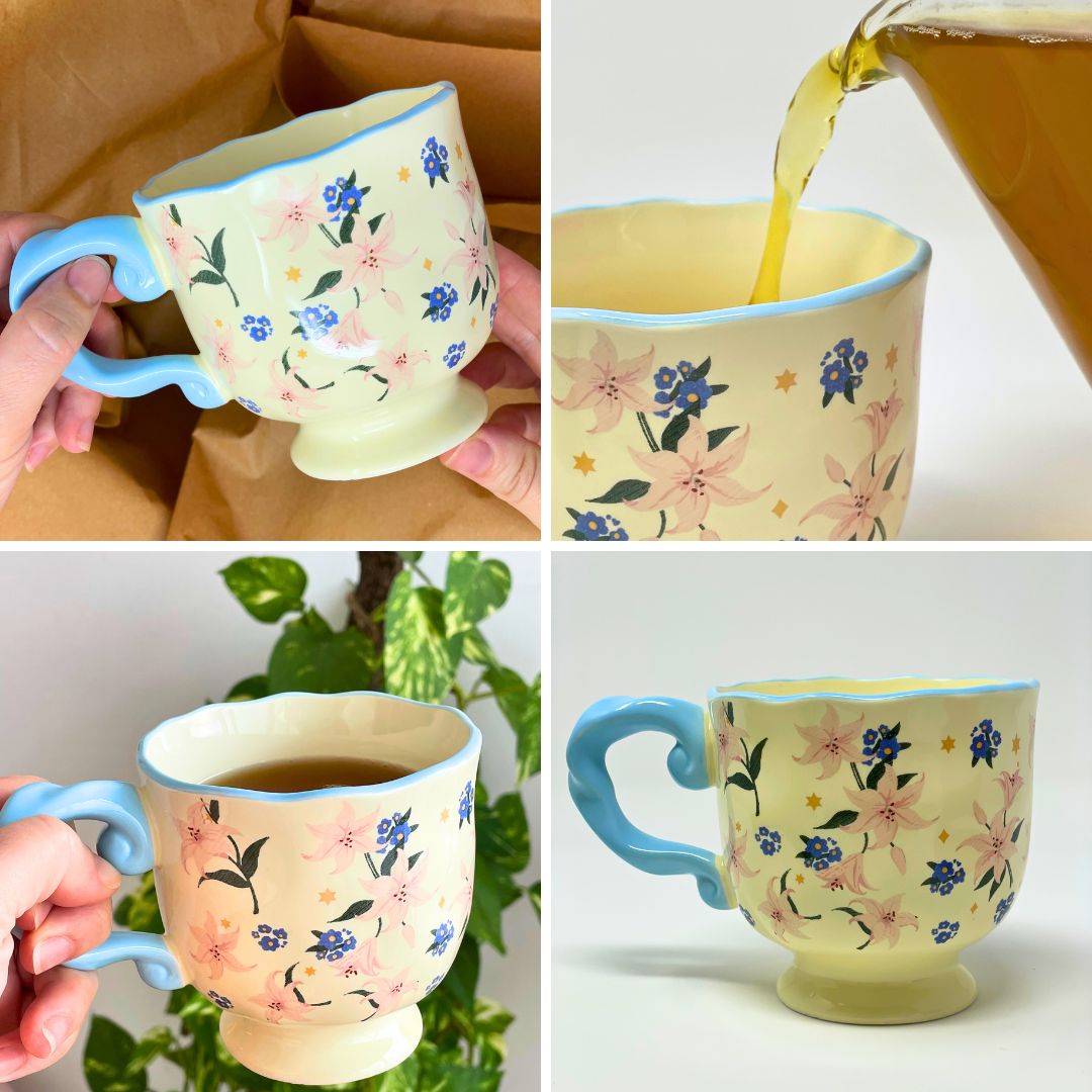 Taza de Cerámica Premium – Ideal para Infusiones y Tés