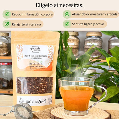 Rooibos desinflamante con cúrcuma