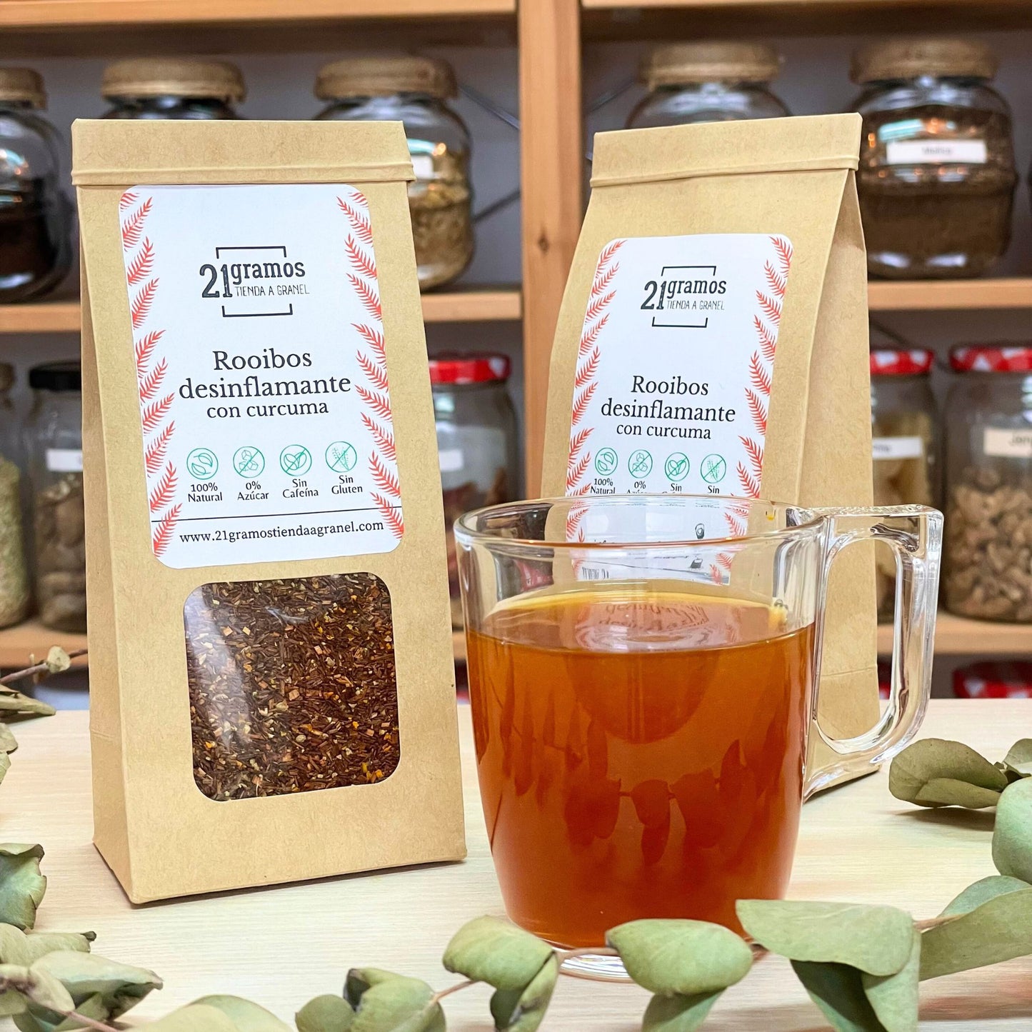 Rooibos desinflamante con cúrcuma