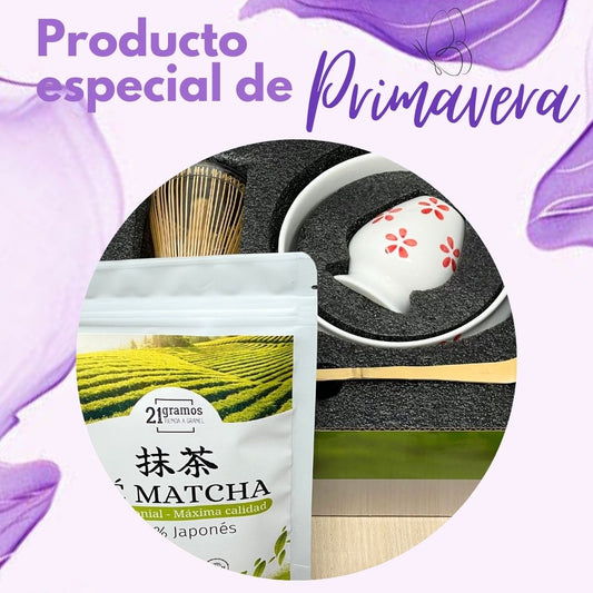 Set completo de Té Matcha (4 piezas) + Té Matcha 100gr