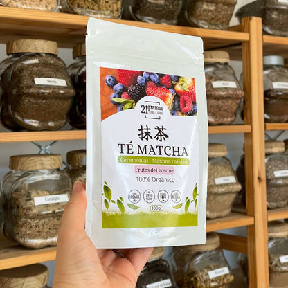 Té Matcha Ceremonial - sabor Frutos del Bosque