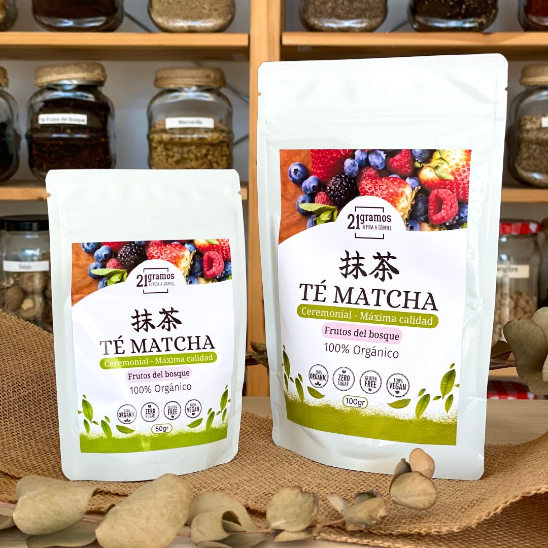 Té Matcha Ceremonial - sabor Frutos del Bosque